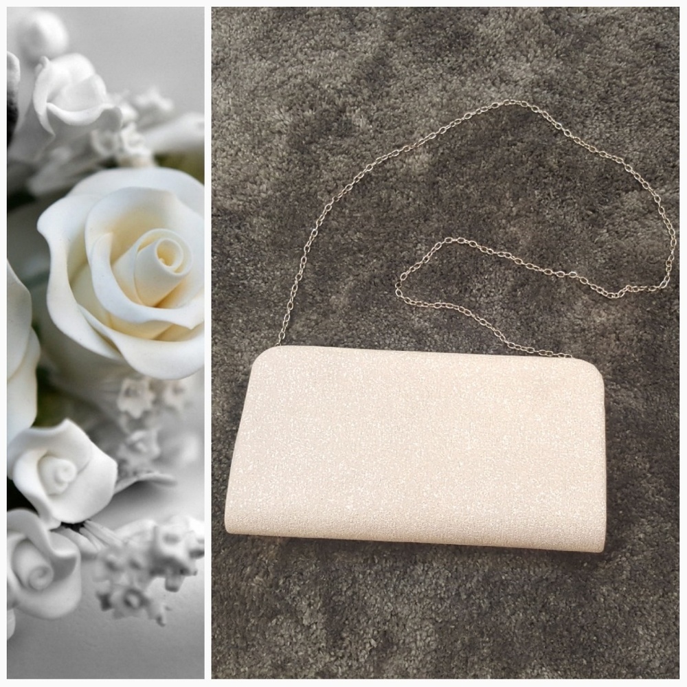 Clutch Purse, Wedding White